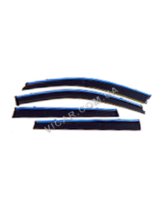Ветровики с хром кантом Grand Cherokee 11+